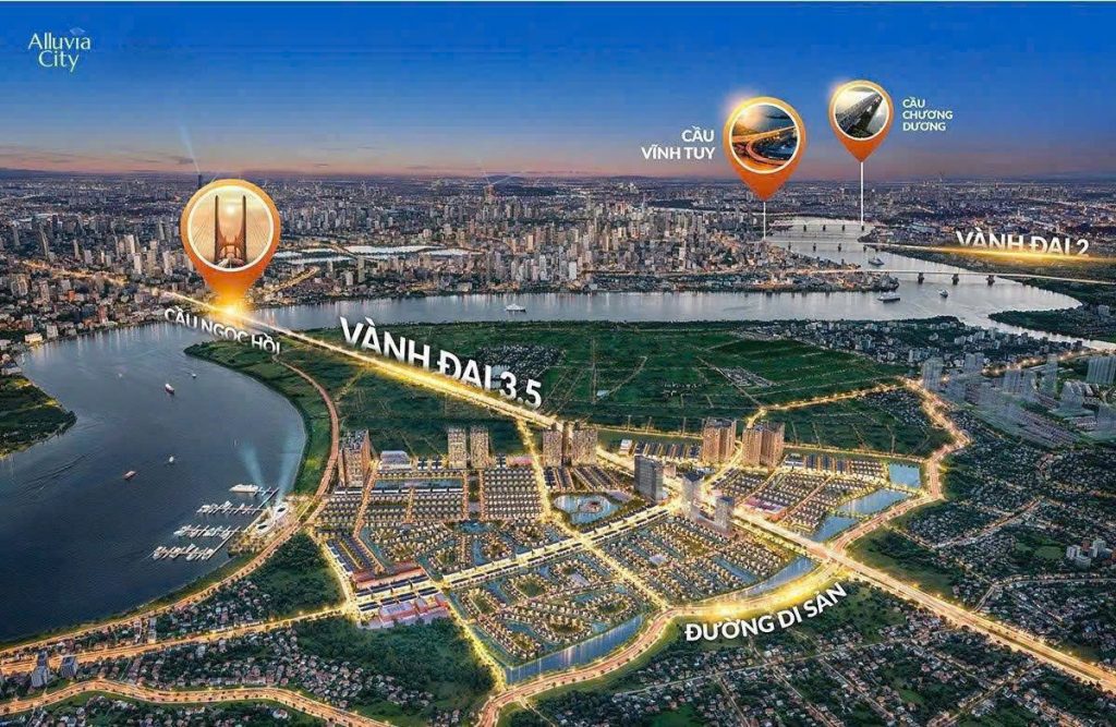 Vị trí dự án Alluvia City Văn Giang
