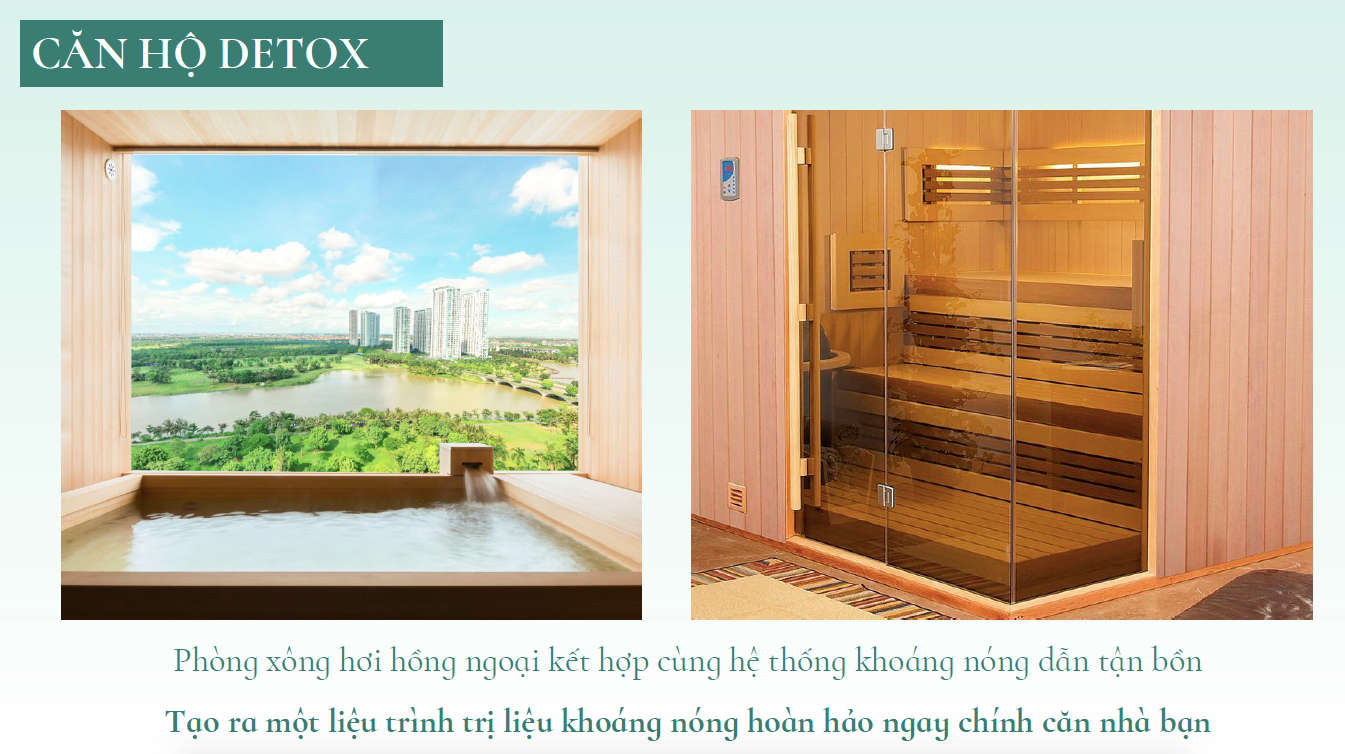 Căn hộ Detox & Onsen – Trị liệu khoáng nóng tại gia