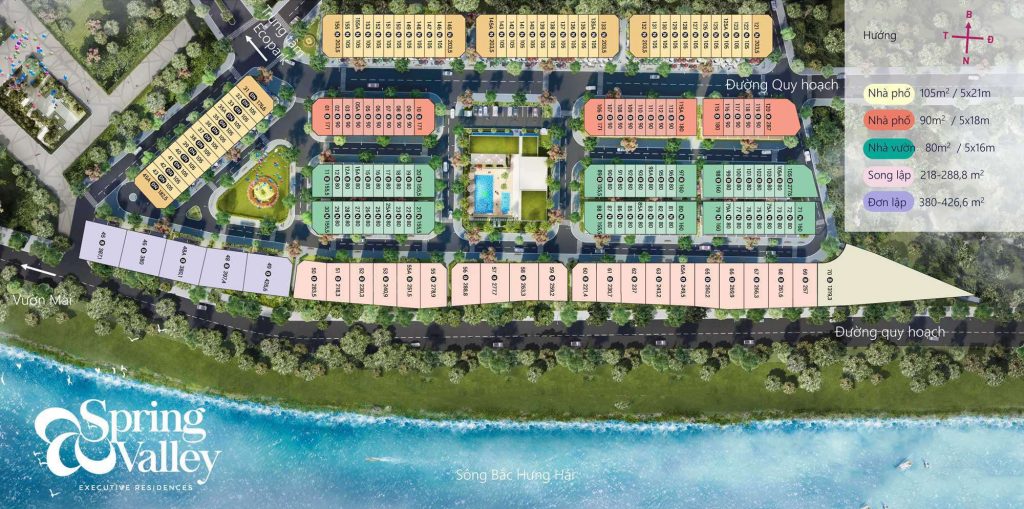 Khu biệt thự & nhà phố 1C Spring Valley Ecopark